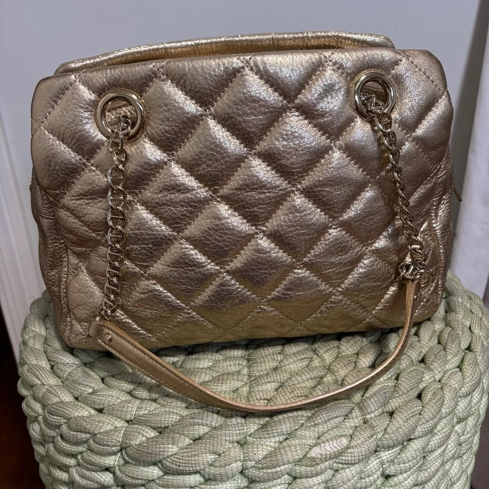 Kate Spade Gold Coast Elizabeth Shoulder Bag Metallic Gold Shoulder Purse NWOT